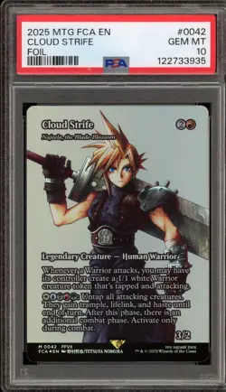 Magic MTG Cloud Strife FCA Foil #0042 PSA 10 Gem Mint - Image 1