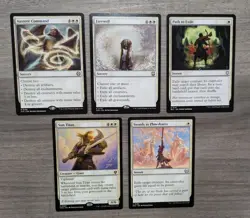 MTG Magic Set of 5 White EDH Commander Deck Staples - Image 1