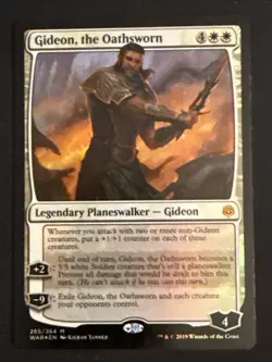 1x Foil Gideon, the Oathsworn Planeswalker Deck Exclusive War of the Spark LP - Image 1