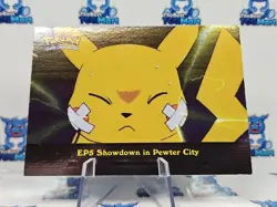 Pokemon Topps EP5 Showdown in Pewter City TV Animation Holo Foil Blue Logo LP - Image 1