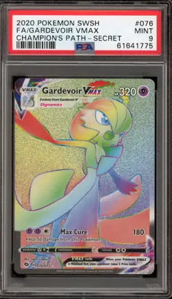 Pokemon Gardevoir VMAX Champion's Path Secret Rare Full Art #076 PSA 9 Mint - Image 1