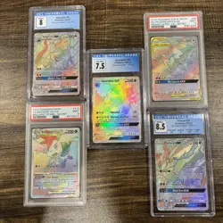 PSA Pokemon Lot Of Rainbow Rare Darkrai Gyarados Tag Team - Image 1