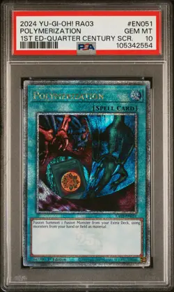 2024 YU-GI-OH! RA03-QUARTER CENTURY BONANZA #EN051 POLYMERIZATION PSA 10 - Image 1