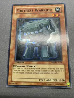 Yu-Gi-Oh! Fortress Warrior Super Rare 1st Edition DP08-EN010 MP - Image 1