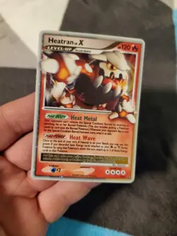 Pokemon Card Heatran LV. X DP31 Diamond & Pearl Black Star Promo Light Play - Image 1