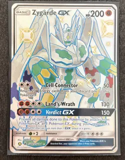 Pokemon Card - Zygarde GX Hidden Fates Shiny Vault SV65/SV94 SM Shiny Holo Rare - Image 1