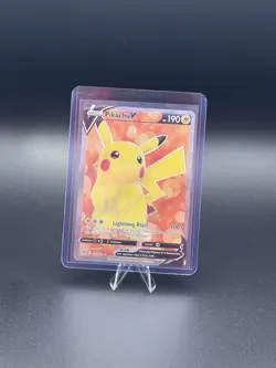 Pokemon Pikachu v TCG Full Art Card Sword & Shield: Brilliant Stars 157/172 - Image 1