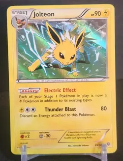 Jolteon 26/98 NM Holo Rare XY Ancient Origins Near Mint Pokemon TCG Set Card - Image 1