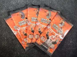 Star Trek: Blaze of Glory TCG - Customizable Card Game - Sealed Lot of 5 Packs - Image 1