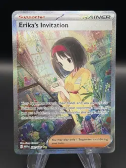 Pokemon TCG Erika's Invitation 203/165 S&V 151 Special Illustration Rare Card - Image 1