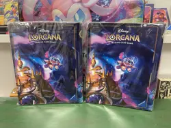 Lorcana X2 Stitch Card Binder Portfolio Azurite Sea Gift Set Holds 252 Card Each - Image 2