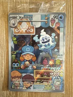 Vanillish 190/182 Pokemon Holiday Calendar 2025 Festive Stamp Promo Card SEALED - Image 1