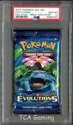 PSA 10 GEM MINT XY Evolutions (Mega Venusaur Art) Booster Pack Pokemon Card 787 - Image 1