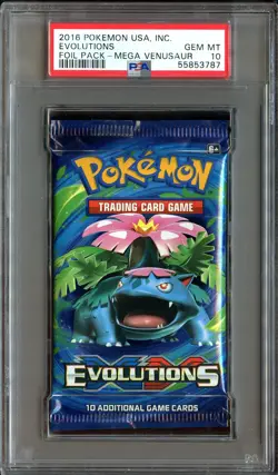 PSA 10 GEM MINT XY Evolutions (Mega Venusaur Art) Booster Pack Pokemon Card 787 - Image 2