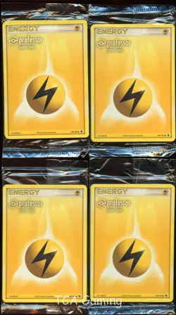 4x SEALED Packs of PROFESSOR PROGRAM Energy Pokemon Cards 2004-2005 STAMPED - Image 1