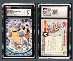 CGC Mint 8 Blastois Pokemon Topps (1999) Series 1 - 9 Third Print Pokemon Card - Image 3