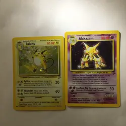 Vintage Pokemon Card Holo Rare Ken Sugimori Art Lot Base Set 2 NM 1999-2000 - Image 1