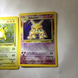 Vintage Pokemon Card Holo Rare Ken Sugimori Art Lot Base Set 2 NM 1999-2000 - Image 3