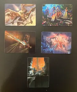 Lot of Magic: The Gathering / Lord of The Rings - (5) Art Series Cards - Image 1