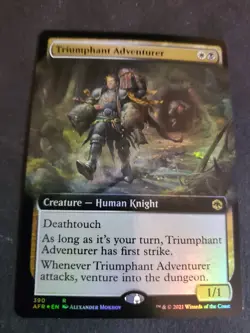 Triumphant Adventurer (Extended Art) (FOIL) - Adv. Forgotten Realms (AFR) NM MTG - Image 1