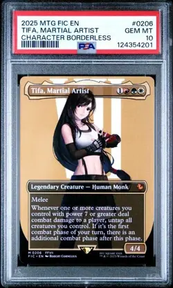 PSA 10 GEM MT Tifa Martial Artist Borderless 206 | MTG UB Final Fantasy FIC - Image 1
