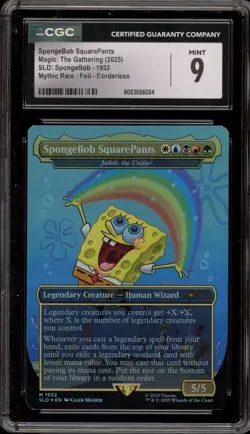 Magic MTG SpongeBob SquarePants Secret Lair Mythic Rare Foil #1932 CGC 9 Mint - Image 1