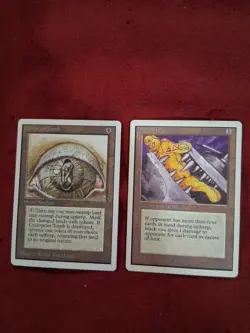 Magic The Gathering Unlimited Lot Of 2 Cyclopean Tomb, Black Vise - Image 1