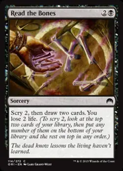 Read the Bones Light Play, English Magic the Gathering MTG Origins - Image 1