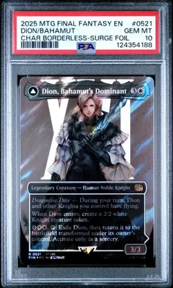 PSA 10 GEM MT Dion Bahamut's Dominant Surge Foil 521 | MTG UB Final Fantasy - Image 1