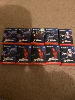 NYCC 2025 MAGIC THE GATHERING SPIDER-MAN 10 WELCOME DECKS All Colors See Des. - Image 1