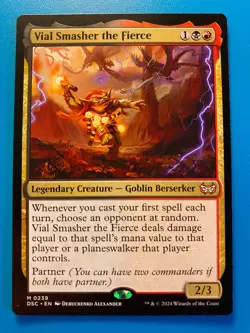 MTG 1x Vial Smasher of Fierce # 239 Duskmourn House of Horrors Magic the x1 NM - Image 1