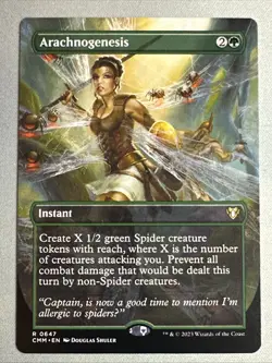 MTG / Arachnogenesis / CMM / #647 / Regular (Borderless) / Rare / NM - Image 1