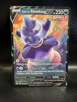 Pokemon TCG Galarian Slowking V Sword & Shield - Chilling Reign 099/198 Holo... - Image 1