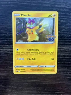 Pokemon Go Pikachu Holo Black Star Promo SWSH234 Pokemon TCG NM - Image 1