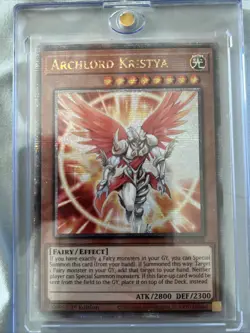 * ARCHLORD KRISTYA * 1ST EDITION QUARTER CENTURY SECRET RARE VASM-EN048 YUGIOH! - Image 1