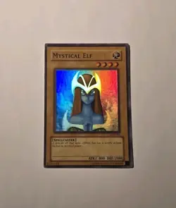 Mystical Elf Super Rare The Legend of Blue Eyes White Dragon LOB-062 LP - Image 1