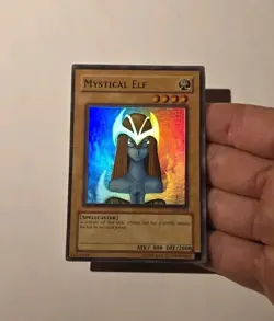 Mystical Elf Super Rare The Legend of Blue Eyes White Dragon LOB-062 LP - Image 3