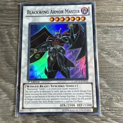 Yu-Gi-Oh! Blackwing Armor Master DP11-EN013 Super Rare 1st Edition - Image 1