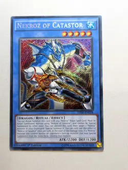 Nekroz of Catastor Secret Rare Yugioh Card THSF-EN018 - 1st Ed - LP - Image 1
