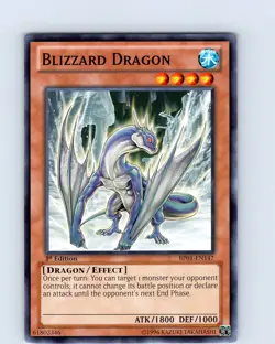 Yu-Gi-Oh TCG Blizzard Dragon BP01- EN147 1st Edition Regular Common Card NM - Image 1
