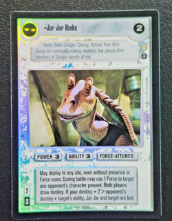 Star Wars CCG Reflections III 3 Foil Jar Jar Binks (LP Collectible Card Game) - Image 1