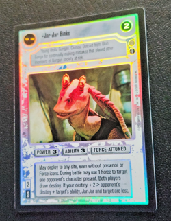 Star Wars CCG Reflections III 3 Foil Jar Jar Binks (LP Collectible Card Game) - Image 3