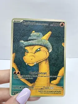 Charizard with GreyFeltHat HP330 Pokemon Metal Card-Collectible Gift Display. - Image 1