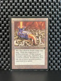 Serpent Generator Legends PLD/MP Artifact Rare MAGIC MTG CARD - Image 1