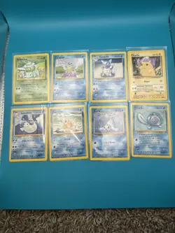 Pokemon Vintage Lot In French. 32 Cards No Duplicates. Base Set WOTC 1999 LP-NM - Image 1