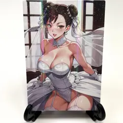 Street Fighter Chun-Li Sexy Anime Waifu Girl Doujin Lewd Goddess Story Art Card - Image 2