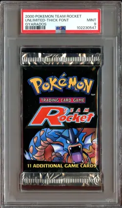 PSA 9 MINT Team Rocket SEALED Booster Pack (Gyarados Art) Pokemon Card 547 - Image 2