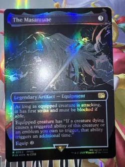 The Masamune (Borderless) *FOIL* Final Fantasy NM Rare Card MTG FIN FFVII 0353 - Image 1