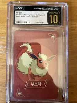 CGC 10 Pristine Flareon Point Salad Eevee Edition Korean Pokemon Card - Image 1