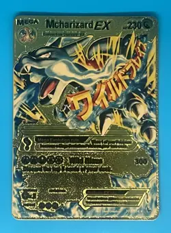Pokemon Gold Foil Fan Art Card Mcharizard EX - Image 1